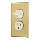 Interruptor + tomacorrente dorado de alumno lnea estandar  volteck